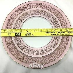 10 Place Service Mikasa Mary Kay Dinnerware M1101 79 Pieces Set Pink Gold Scroll