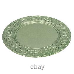 100 Pieces Charger Plates Set Green Western Dim Sum Plate Party Dinner Plates