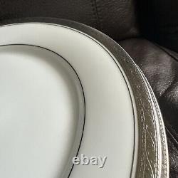 (12)Legendary Noritake Crestwood Platinum Dinner Plate 10.5 Mint Condition