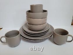 12 pc Place Setting for 3 Royal Doulton Mode Dinner Salad Plates Bowls Cups NEW