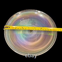 12pc Pearl White Swirl Iridescent Dinner Salad Plates Bowls Artistic Accents NEW