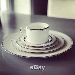 14 Piece Kate Spade Lenox Platinum China set dinner plates coffee cups