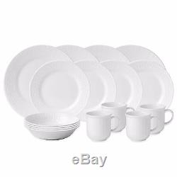 16 Piece Dinnerware Set Dinner Round Plates Bowls Dishes Mugs Home Kitchen
