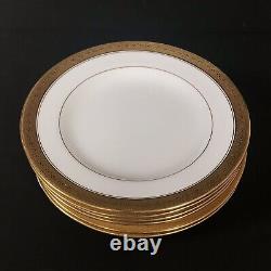 16 Pieces Antique Minton England Dinner Set Gold Encrusted For J. Caldwell & Co