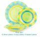 18-pc Dinner Set, Luminarc Propriano Turquoise Plates Set, Tempered Glass