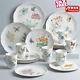18pc Floral Porcelain Dinner Service Set Quality Durable Dishes Plate Dinnerware