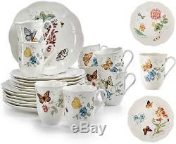 18Pc Floral Porcelain Dinner Service Set Quality Durable Dishes Plate Dinnerware