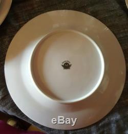 1950s Roselyn China Dogwood Dinnerplate 10-1/4 Salad Plate, Fruit Bowl -Set of 4