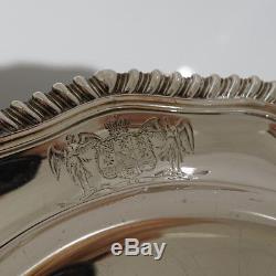 19th Century Antique George IV Sterling Silver Set Six Dinner-Plates London 1823