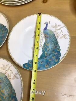 222 Fifth Peacock Garden Set of 3 Dinner Plate Sets 12 pieces