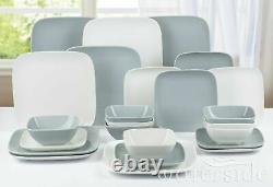 24 Piece Porcelain Crockery Dinnerware Dinner Set Plates Bowls Dining Set For 8