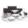 24pcs Alessi Ku Dinner Service China Porcelain Tableware Dining Plate Bowl Set