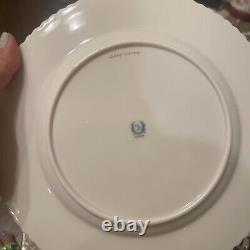 27 Pc Lenox for Tiffany & Co. Porcelain Salad Dinner Plates Scalloped Rim c1960