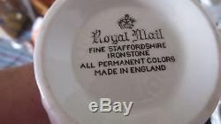 27 Pcs Myott Royal Mail Staffordshire England Dinner Set +more Bowls Gravy Plate