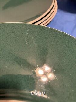 3-piece Place Setting Sasaki Colorstone Hunter Green Total Of 4 Sets