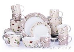 32 Piece Dinner Set Plates Bowls Mugs Dinnerware Crockery Dining Service for 8