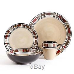 32 Piece Dinnerware Set For 8 Plates Bowl Mug Dinner Dishes, Mosaic