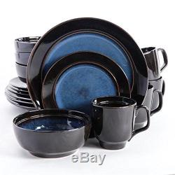 32-Piece Dinnerware Set for 8 Round Plates Bowls Mugs Kitchens Dinner Dishes