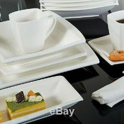 32pc Complete Dinner Set Ceramic Plates Cups Saucers Kitchen Dinning Service Set