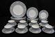 38 Pc. Grey Cameo By Minton China Set For 8 Plates, Cups & Saucers S-664 (47)
