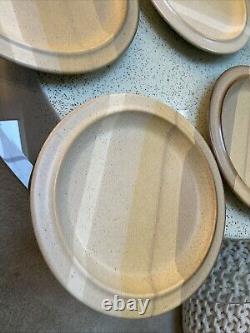 4 FABRIK Jim McBride Seattle Foxfire Stoneware Dinner Plates NEW & RARE 11