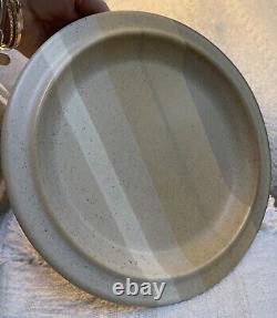 4 FABRIK Jim McBride Seattle Foxfire Stoneware Dinner Plates NEW & RARE 11