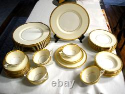 40 PC Minton Winchester GOLD ENCRUSTED 8 PLACE SETTINGS