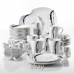 40-Piece Dinner Set Dinnerware Crockery Serving Dining for 8 Plates Bowls Mugs