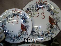 40pc Lenox Winter Greetings 10 x4Place Settings Dinner Salad Plates Cups Saucers