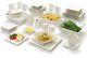 45 Piece Dinnerware Set Square Banquet Plates Dishes Bowls Kitchen Dinner New