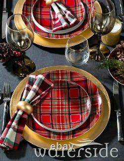45 Pieces Crockery Dinner Plates Bowls Mugs Dinnerware Tableware Dinning Set Red