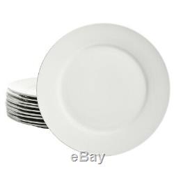 48-Piece Porcelain Dinnerware Set Round Dinner Plates Dish Combo Service Home