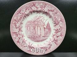 5 Wedgwood Denison University Pink Dinner Plates Variety Set 10 1/4 England Lot