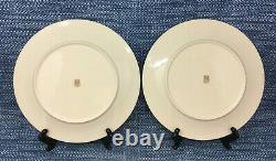 6 Lot Lenox Holiday Dinner Plates Holly Berry Set Gold Trim 10.75 Excellent