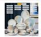60-piece Ceramic Dinner And Cookware Set Dinner Plates, Soups, Desserts, Etc