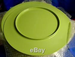 68 pc Set Tupperware Melamine Gestures Purple Green Salad Dinner Plates Bowl Cup