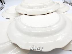 7 Piece Set of 1930s Mount Clemens MILDRED Floral 10 Dinner Plates USA
