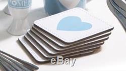 70 Piece Round White Dinner Set Service Plates Cups Bowls Cutlery Duck Egg