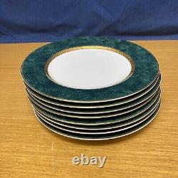 8 Retroneu Imperial Collection Malachite 10 1/2 Dinner Plates