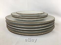9 PC Plate Set Heath Ceramics COUPE Opaque White Dinner Salad Bread & Butter