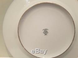 A Set of 8 Hutschenreuther Royal Bavarian Cobalt Gold Cabinet Dinner Plates