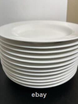 Alumicron Embassy White 9 Dinner Plate By Mikasa Set of 13