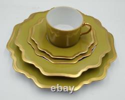 Anne Weatherley Designer Palette Meadow Green Portugal 5 Pc Place Setting NEW