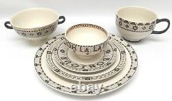 Anthropologie Bistro Tile 6 pc Place Setting Service for 4 Plates/Bowls/Mug NEW