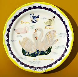 Anthropologie Nathalie Lete 12 Day Christmas Plates 8 PCS 1-2-3-4-5-7-11-12 NEW