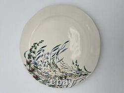 Anthropologie Printemps Dinner Plate Stoneware Spring Flowers Floral Set of 4