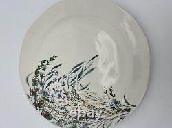 Anthropologie Printemps Dinner Plate Stoneware Spring Flowers Floral Set of 4