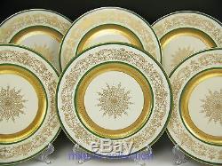 Antique European Royal Art Guild Dinner Plates Set Of 12