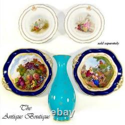 Antique French Sevres Porcelain Hand Painted Dinner Plates Set 1872