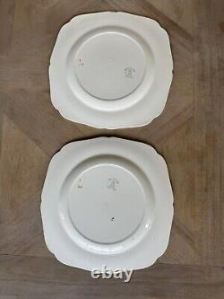 Antique H & K Tunstall Davenport Dinner Plates Set Of 2, Made In England